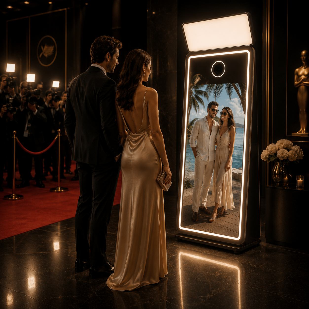 An immersive GLAS experience at an upscale venue (concept)