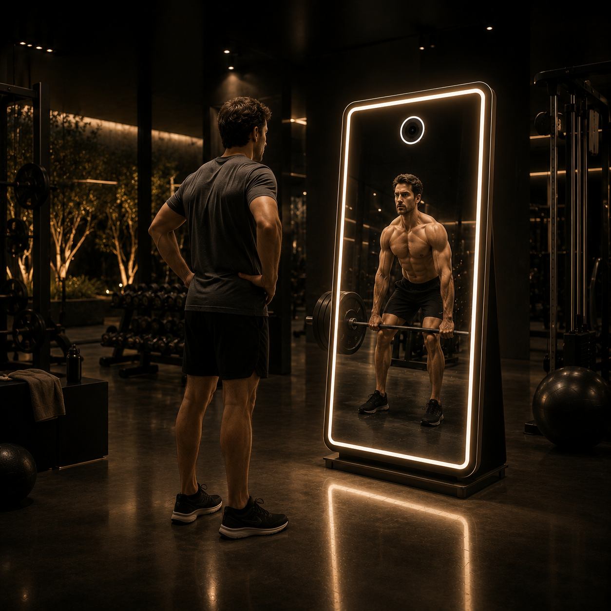 GLAS experience in a fitness club (concept)