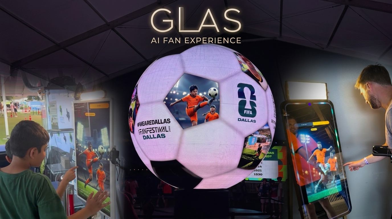 GLAS AI fan experience at the FIFA Fan Festival Dallas